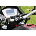 CNC Racing Billet Steering head nut and cap for Moto Guzzi